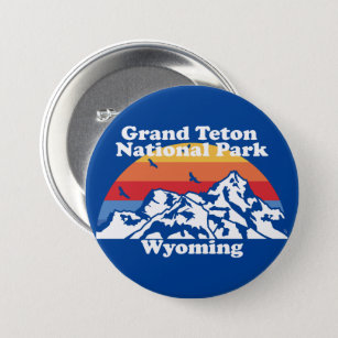 Vintage Grand Teton National Park  Button