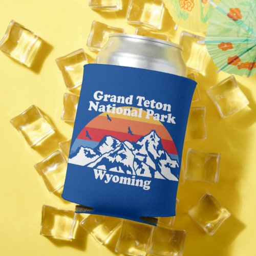 Vintage Grand Teton National Park  Can Cooler