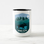 Vintage Grand Teton National Park Mountain Moose Mug at Zazzle