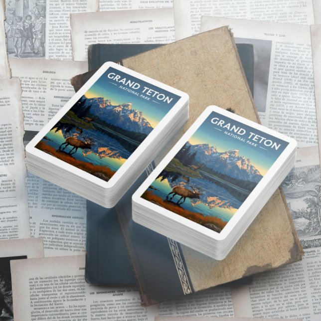Vintage Grand Teton National Park Poker Cards (Creator Uploaded)
