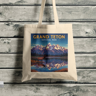 Vintage Grand Teton National Park Tote Bag