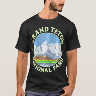 Vintage Grand Teton National Park Wy Mountain Hiki T-Shirt