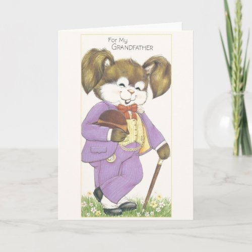Vintage Grandfather Fathers Day Greeting Card