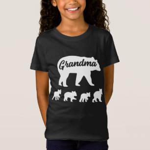 Vintage Grandma Bear 4 Cubs Mother's Day T-Shirt