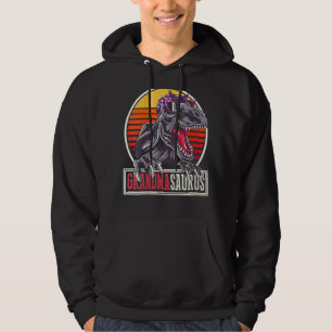 Vintage Grandma Idea Dinosaur Family Grandmasaurus Hoodie
