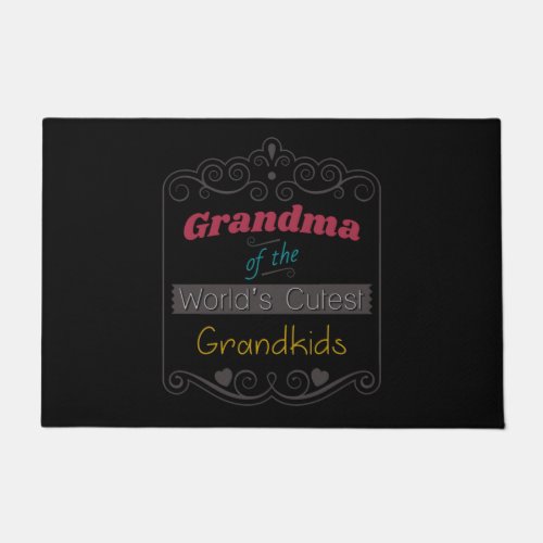 Vintage Grandma of the Worldâs Cutest Grandkids Doormat