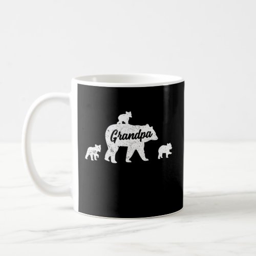 Vintage Grandpa Bear 3 Cubs  Coffee Mug