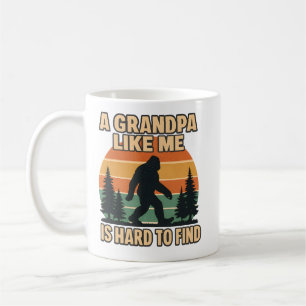 Vintage Grandpa Bigfoot Retro Sasquatch Funny Coffee Mug