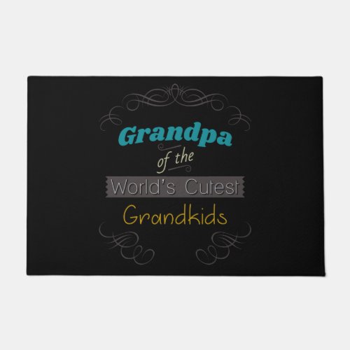 Vintage Grandpa of the Worldâs Cutest Grandkids Doormat