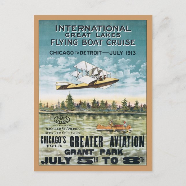 Vintage Grant Park Chicago Postcard (Front)