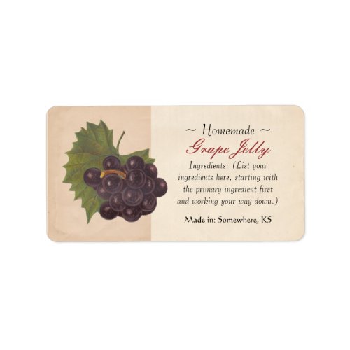 Vintage Grape Labels