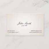 Vintage Grape Logo Aged Paper Texture Winery Business Card (Back)
