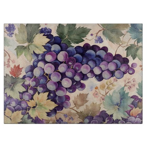 Vintage Grapes Cutting Board