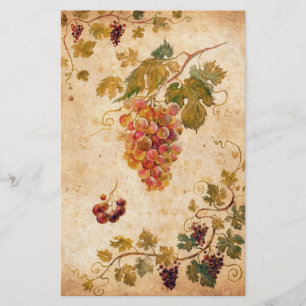 Vintage Grapes Illustration – Rustic Wine Art Flyer