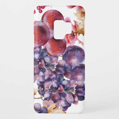 Vintage Grapes Watercolor Autumn Card Case_Mate Samsung Galaxy S9 Case