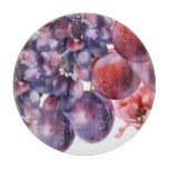 Vintage Grapes Watercolor Autumn Card Cutting Board