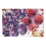 Vintage Grapes Watercolor Autumn Card Pillow Case