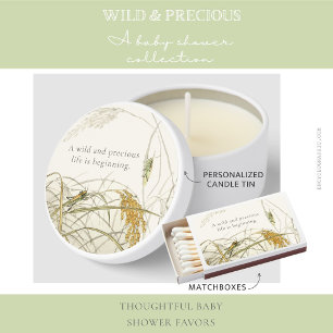 Vintage Grasshopper Baby Shower Mini Candle Favors