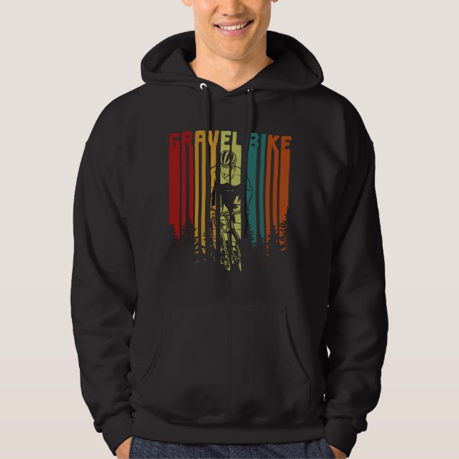 Vintage Gravel Bike Hoodie (Front)