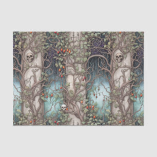 Vintage Graveyard Halloween Tissue Paper