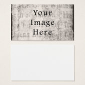 Vintage Gray Black Script Text Parchment Paper (Front & Back)