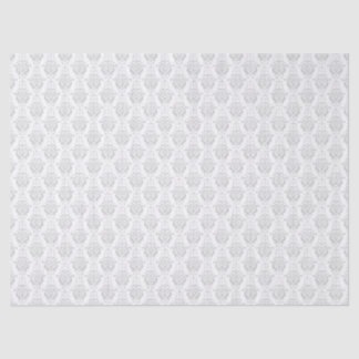 Vintage Gray Damask Pattern Decoupage Tissue Paper