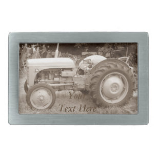 Vintage Gray massey fergison tractor Belt Buckle