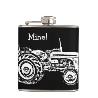 Vintage Gray massey fergison tractor Flask