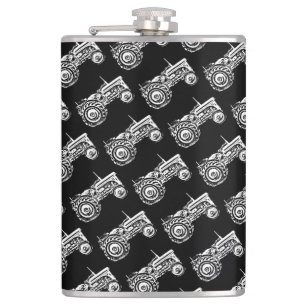 vintage Gray massey fergison tractor Flask