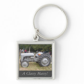 Vintage  Gray massey fergison tractor Keychain