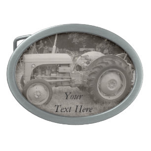 Vintage Gray massey fergison tractor photo Belt Buckle