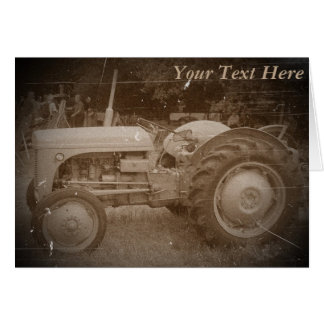 Vintage Gray massey fergison tractor photo sepia