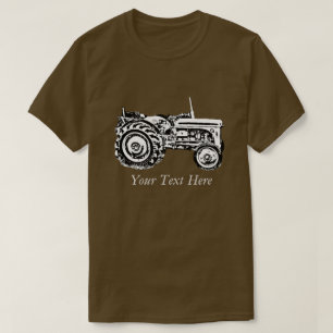 Vintage Gray massey fergison tractor photo T-Shirt