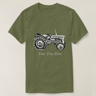 Vintage Gray massey fergison tractor photo T-Shirt