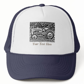 Vintage Gray massey fergison tractor photo T-Shirt Trucker Hat