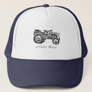 vintage Gray massey fergison tractor Trucker Hat