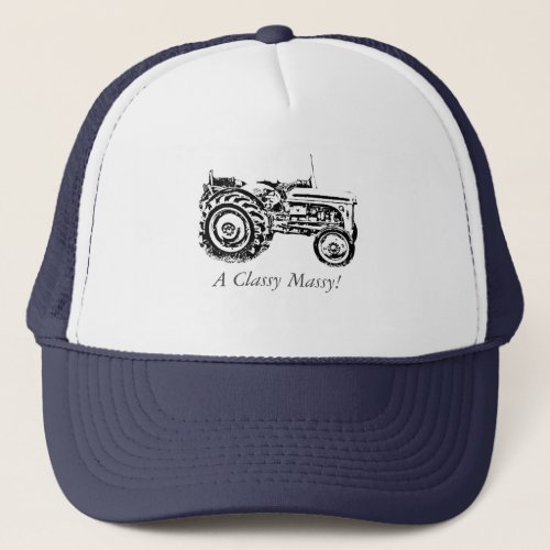 vintage Gray massey fergison tractor Trucker Hat