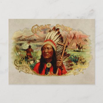 Vintage Great Chief Postcard by BluePress at Zazzle