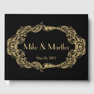 Vintage Great Gatsby Art Deco Wedding Guest Book