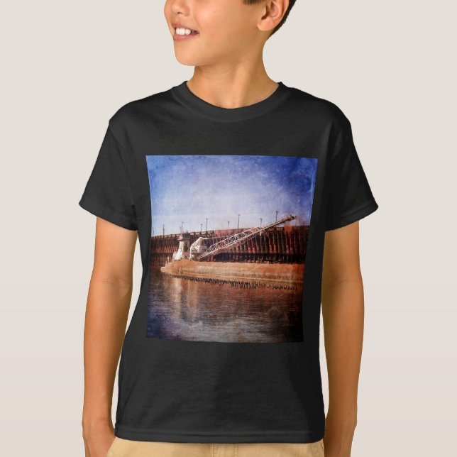 Vintage Great Lakes Freighter T-Shirt (Front)