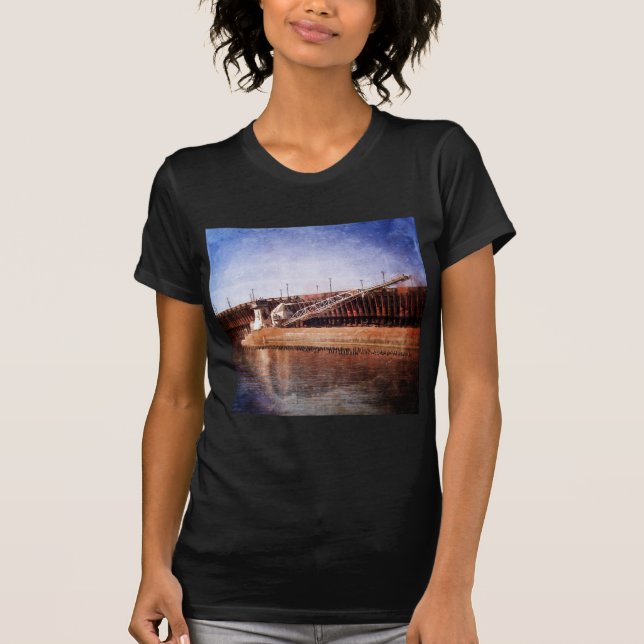 Vintage Great Lakes Freighter T-Shirt (Front)