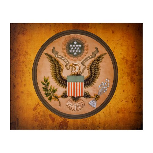 Vintage Great SEAL of the United States 1890 Acrylic Print