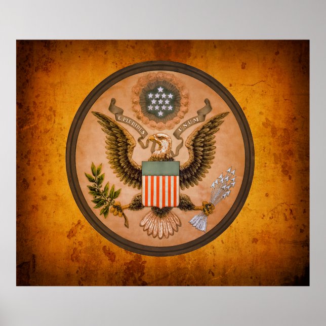 Vintage Great SEAL of the United States 1890 Poster (Front)