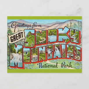 Vintage Great Smoky Mountains Park Postcard