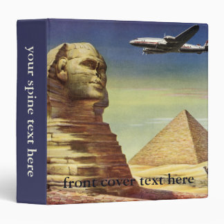 Vintage Great Sphinx of Giza, Pyramids of Egypt Binder