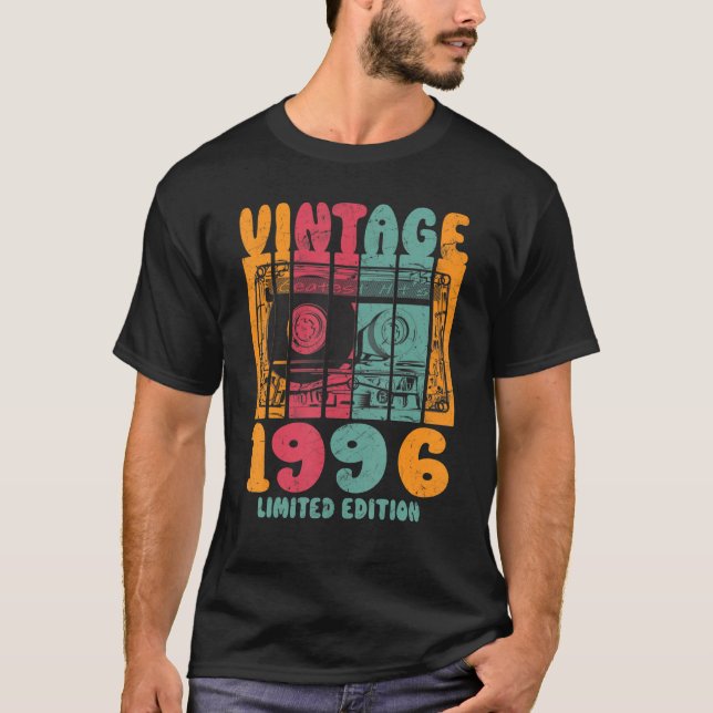 Vintage Greatest Hits 1996 Retro Birthday T-Shirt (Front)