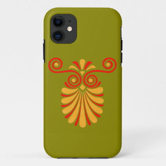 Vintage Greco-Roman Funky Owl Graphic Design iPhone 11 Case