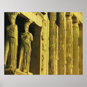 Vintage Greece, Athens, Acropolis, Parthenon Poster