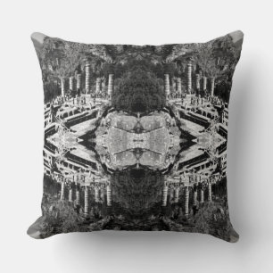 Vintage Greece Delphi Apollo Temple Canvas Print Throw Pillow