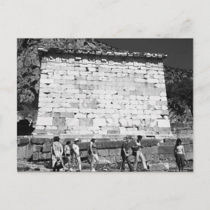 Vintage Greece Delphi Athenian Treasury Postcard